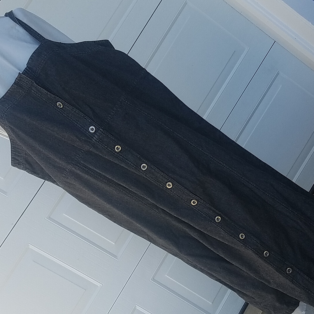 Jumper button down drawstring back